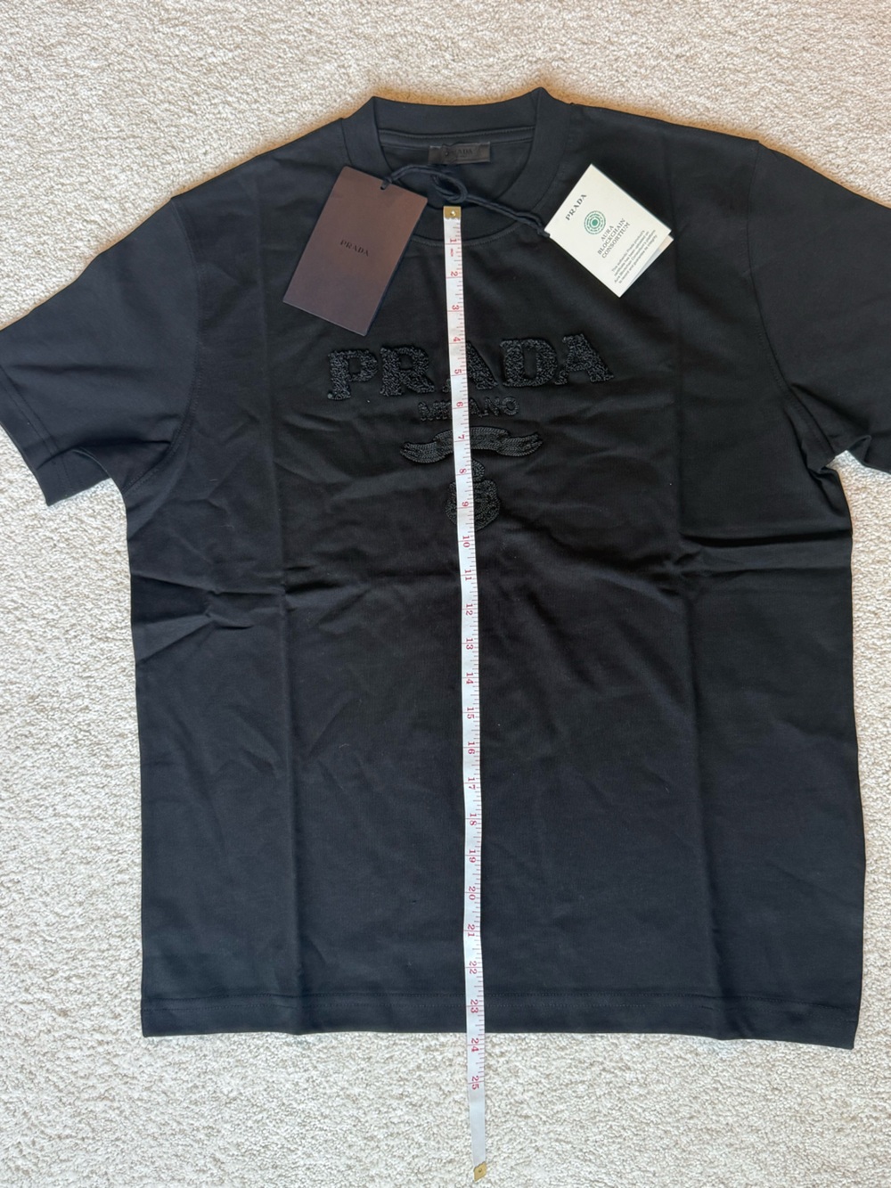 Prada Cotton Jersey Embellished Mens Tee MSRP 700 Euro - Picture 6 of 6